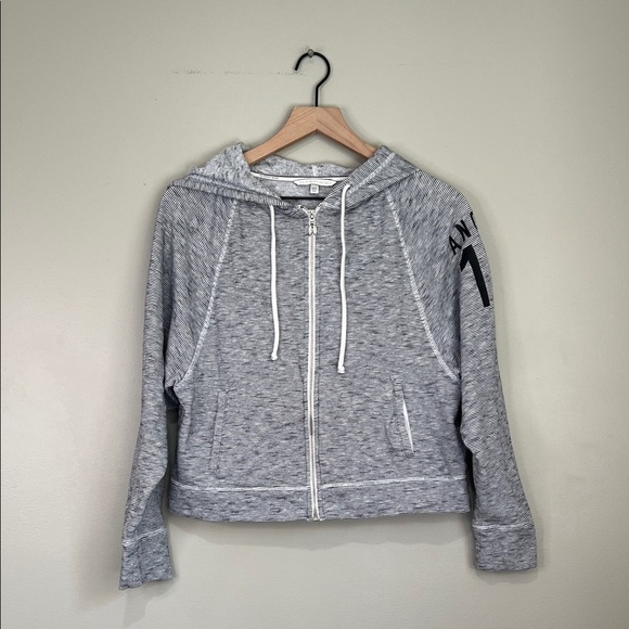 Victoria's Secret Tops - Victoria Secret Angel Gray Zip-Up Hoodie Womens Small / P Cropped
